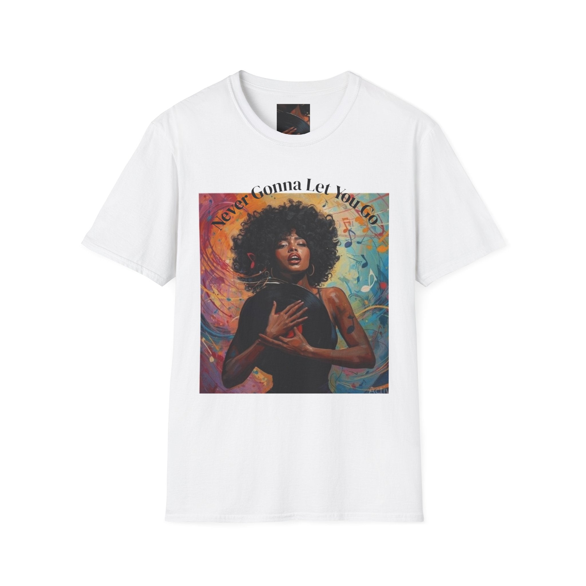 Solid Concert Tee — “ Never Gonna Let You Go Chandra Simmons” Clutching the Vinyl Series