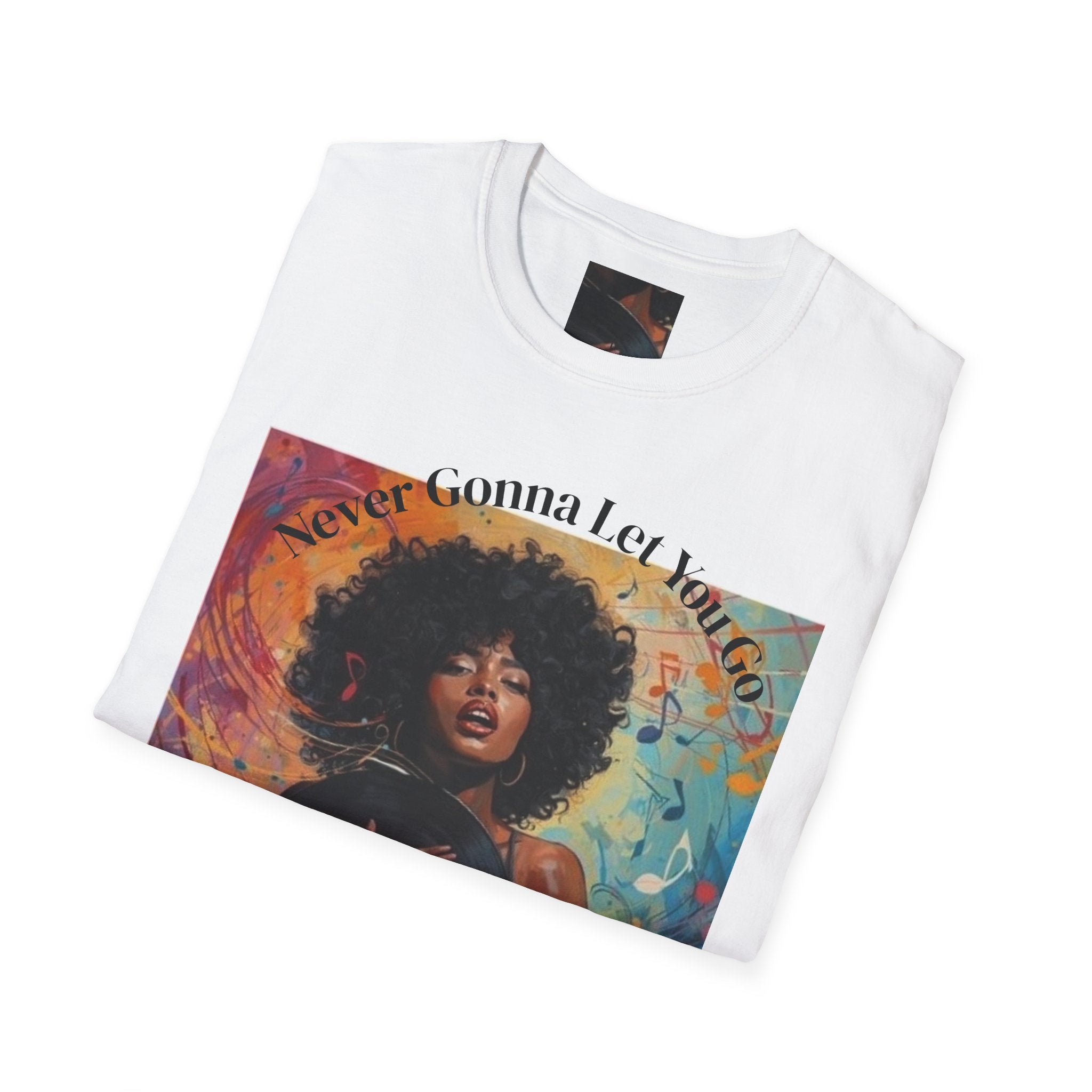 Solid Concert Tee — “ Never Gonna Let You Go Chandra Simmons” Clutching the Vinyl Series