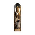 Religious Prayer Reading Metal Bookmark — Woman in White with ‘Be Kindest with Your Words’