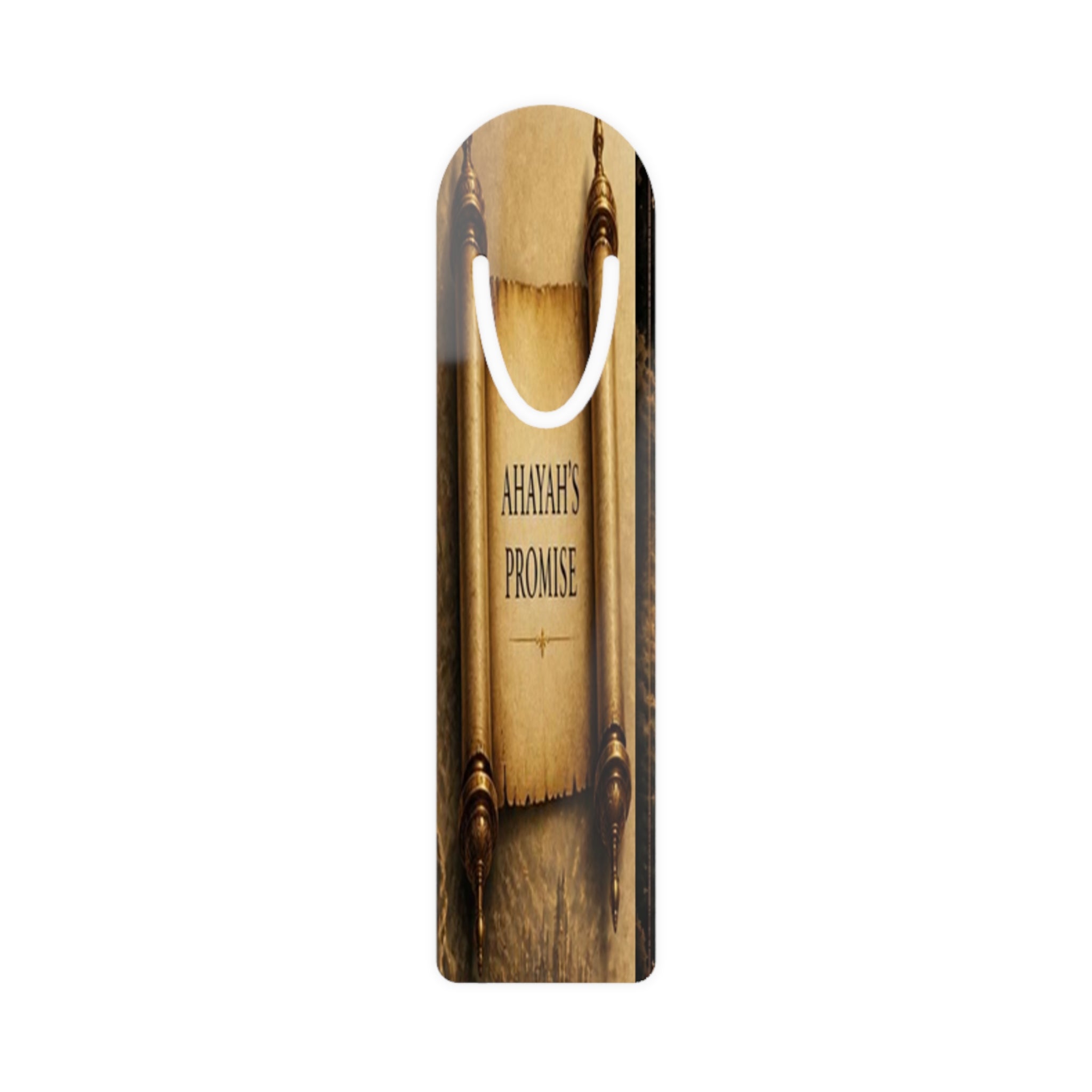 Antique Bible 'Abroad's Promise' Metal Bookmark – Vintage Religious Keepsake